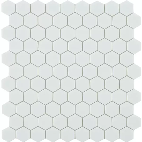 Mozaika Vidrepur Nordic Matt White Hex