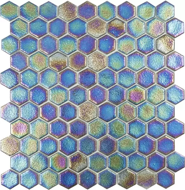 Mozaika Vidrepur Shell Deep Hex