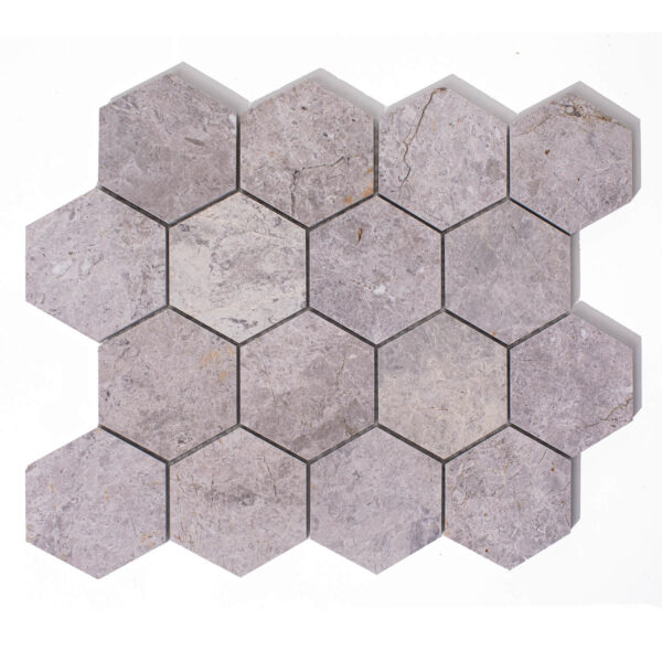 Marmur Tundra Grey Mozaika Hexagon M