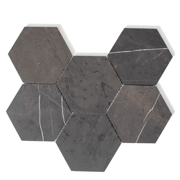 Marmur Pietra Grey Mozaika Hexagon L