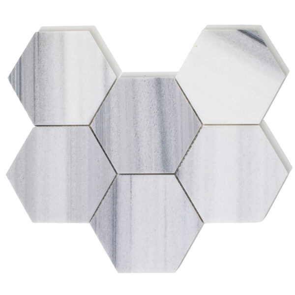 Marmur Mink Mozaika Hexagon L