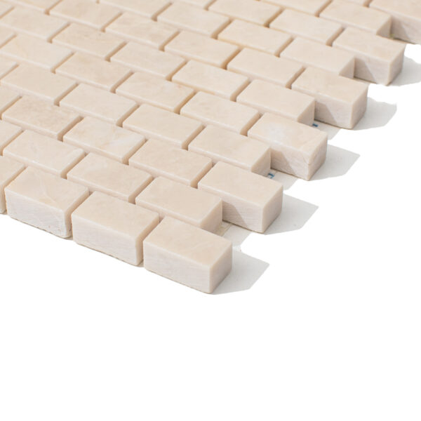 Marmur Cream Pino Mozaika Brick Bone