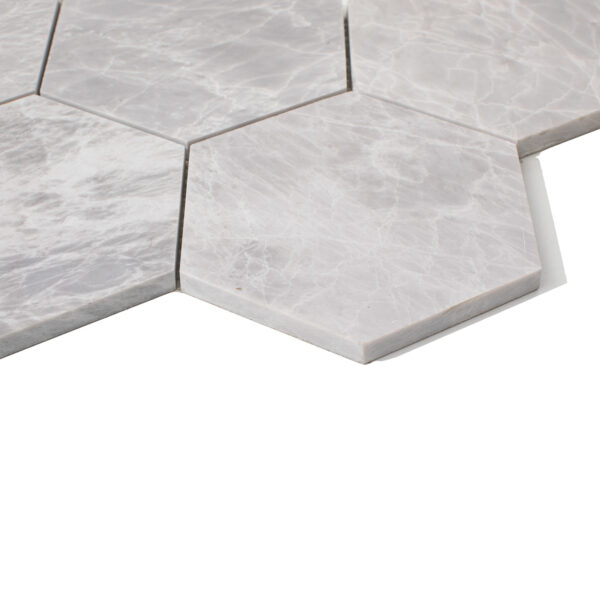 Marmur Nordic Grey Mozaika Hexagon L