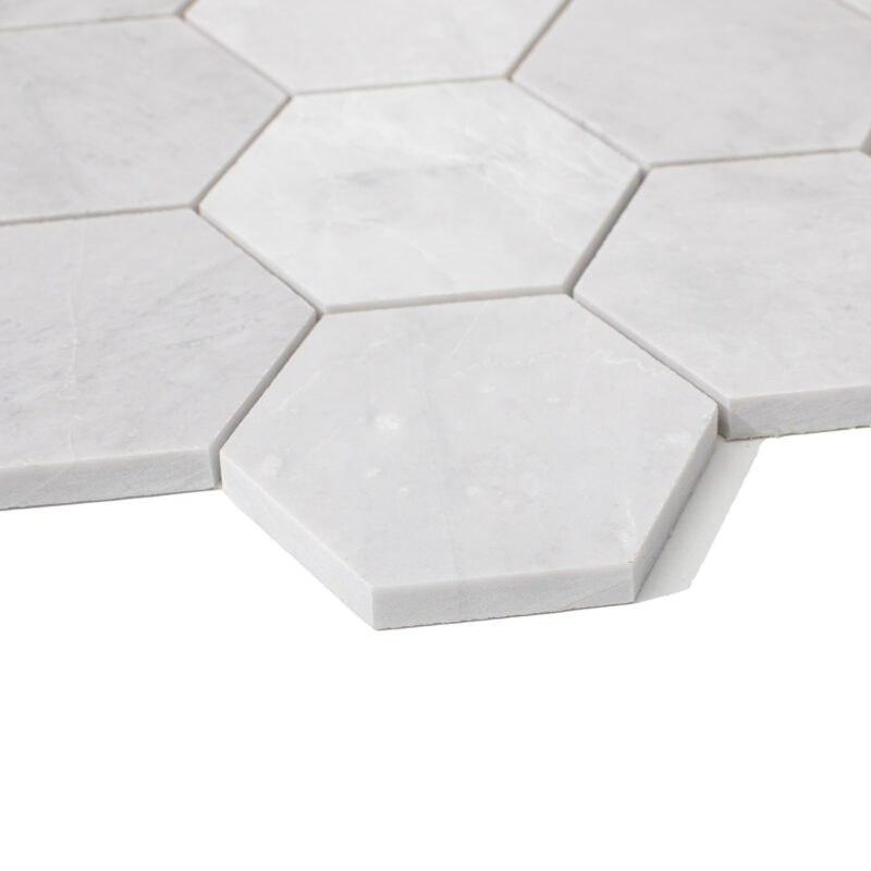Marmur Ice Grey Mozaika Hexagon M - obrazek 2