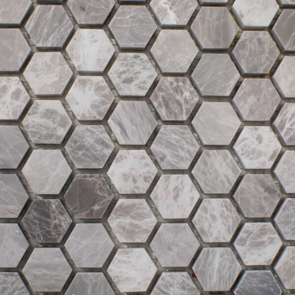 Marmur Nordic Grey Mozaika Hexagon S - obrazek 3