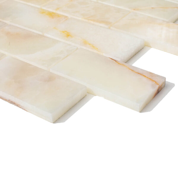 Onyx White Mozaika Brick Bone