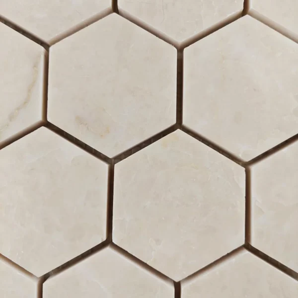 Marmur Beige Crystallino Mozaika Hexagon - obrazek 3