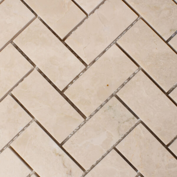 Marmur Beige Crystallino Mozaika Herringbone - obrazek 3