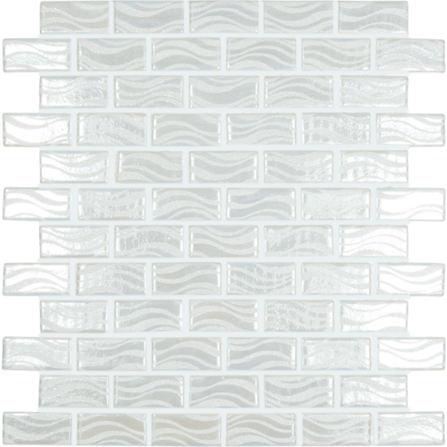 Mozaika Vidrepur Glitter White Brick